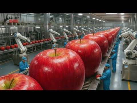 Inside the Factory NUNU: World’s Most Advanced Apple Juice Production Line (Full Process)