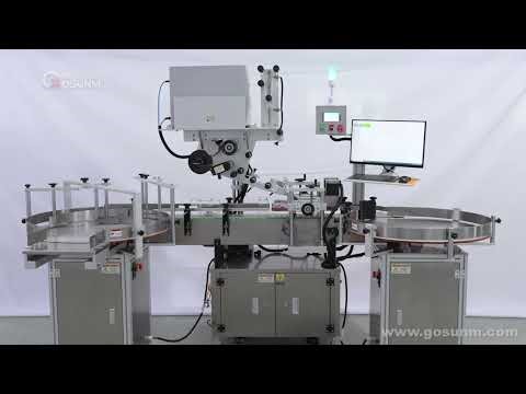 Cache printing labeling machine and bottle unscrambler