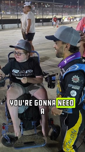 All year long we've been putting a Win Warriors decal on the tail tank of my car after each win. On Saturday night Jaxon got to be there for our 4 Crown Nationals win and came down after the race to put the 18th sticker on the car himself! | RICO