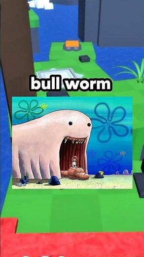 The Alaskan Bull Worm Was The Scariest Creature In Bikini Bottom 😳 #shorts #roblox #relatable