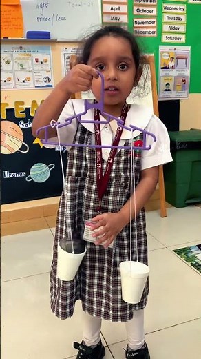 Comparing weight using DIY balance scale