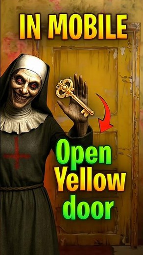 OPEN YELLOW DOOR IN EVIL NUN 😱⚠️ #noobgamer666 #technogamerz #evilnun #dkdost #dkdost2 #rodsullivan
