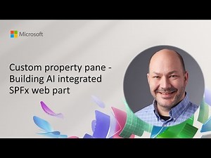 Custom property pane - Building AI integrated SPFx web part