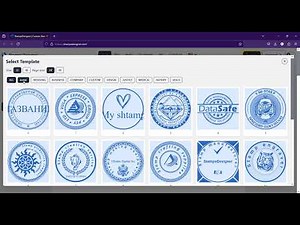 custom stamp maker design online tool for free