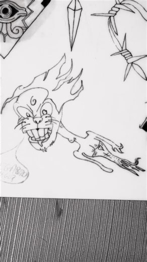 Cuando confías a tus amigos que te diseñen un tatuaje #animetattoo #tattoo #timelapse