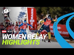 Teamwork on Display: A Thrilling Women’s Relay in Hochfilzen | Highlights
