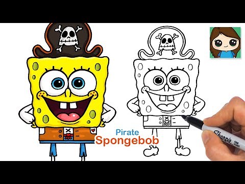How to Draw Spongebob ☠️ Search for SquarePants