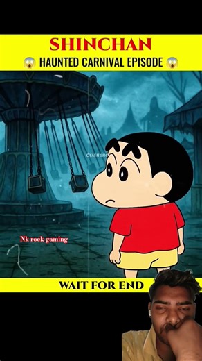 shinchan hunted carnival episode😱😱#doremon #shinchan #1million #horror #hunted #bhoot #holi