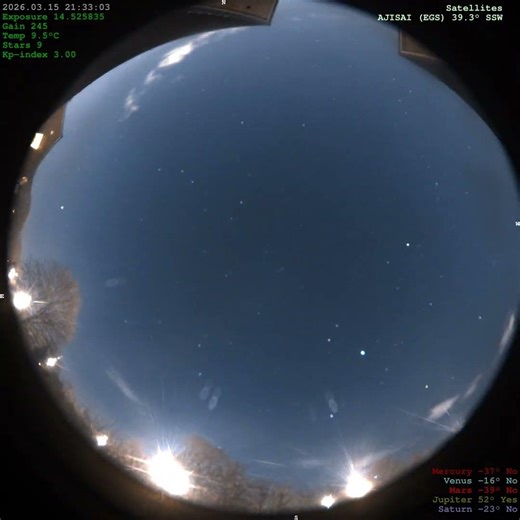 2026-03-15 [40 secs] [4K] 40s Night Sky UK Night Sky 4K | Stars & Meteors