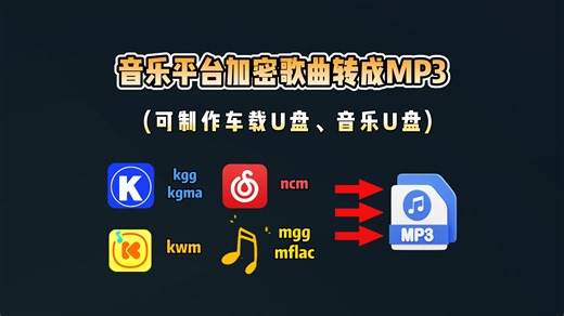 音乐软件格式一键转换MP3，转换完任意设备/播放器可播放