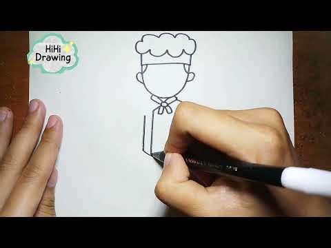 How to Draw a Chef | Easy Drawing Step by Step