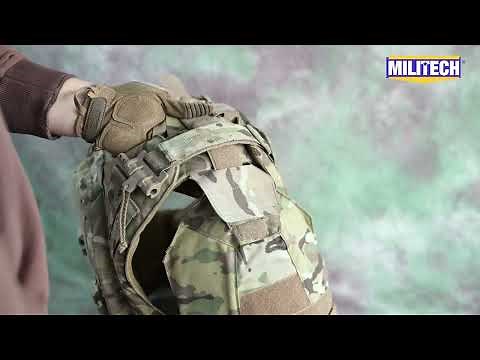 MILITECH 3D Deltoid Shoulder Armor Set Up With Small Shoulder Strap Armor