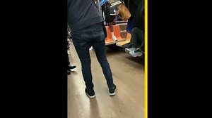 ‘It’s under me!’: Rat causes panic on crowded subway