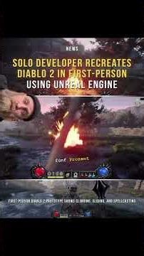 Diablo 2 in realistic 3D!? Solo Dev baut sich eine First Person Version!