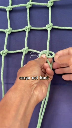 Knot to make cargo net #net #knot