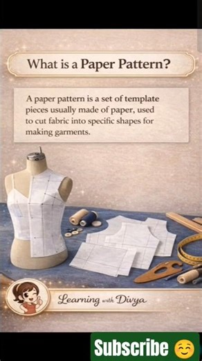 Paper Pattern Kya Hota Hai? Easy Explanation 👏 #clothing #textile #ltgrade #design #homescience