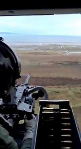 Get some! An aircrewman of 847 Naval Air Squadron tests his marksmanship on the M3M .5 calibre heavy machine-gun as a Wildcat passes over the Tain range on the Moray Firth. Two Commando Wildcats decamped to Scotland to hone their combat air support skills by day and night, either with the machine-gun or by calling in air strikes, including RAF Typhoons and fellow Wildcats during Exercise Terminal Strike. Read more at: https://www.royalnavy.mod.uk/news-and-latest-activity/news/2020/december/07/20