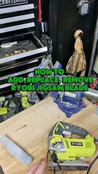 How to add/replace Ryobi jigsaw blade #howto #diyer #ryobijigsaw #ryobitools
