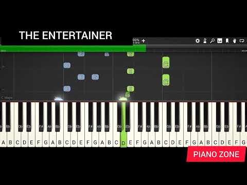 The Entertainer | Piano Tutorial & Cover | (Medium Level) | PIANO ZONE