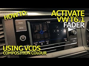 How To Activate VW T6.1 Composition Colour Fader Function
