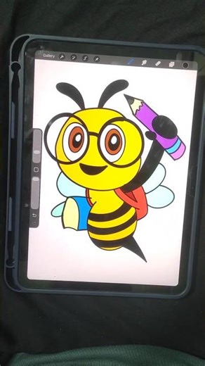 🐝 How to Draw a Cute Bee with Glasses | Easy Drawing for Kids | Cartoon Bee Step by Step