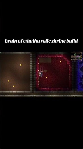 brain of cthulhu relic shrine build terraria #build #terraria #speedbuild #terrariabuild #2dgames