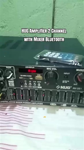 HUG Amplifier 300 Watts: Bluetooth, USB, and FM Radio