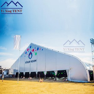 [Hot Item] Outdoor Aluminum Alloy PVC Exhibition Tent Hangar Stadium Tent Party TFS Curved Event Wedding Tent for Sale