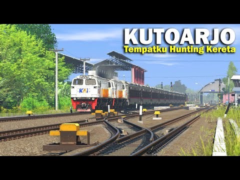Hunting Kereta Api Berangkat Dan Datang DI Stasiun Kutoarjo | Trainz Simulator Indonesia