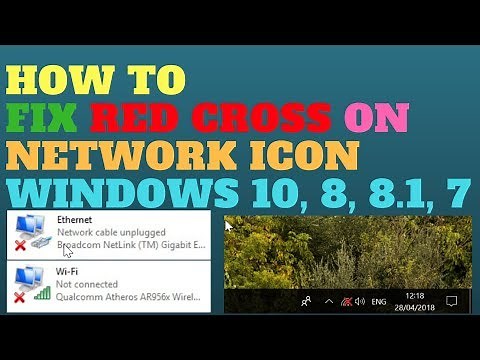 How to Fix Red Cross on Network Icon Windows 10, 8, 8.1, 7