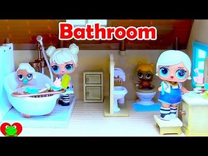 LOL Surprise Dolls New Bathroom Bubble Bath, Brush Teeth, and Potty