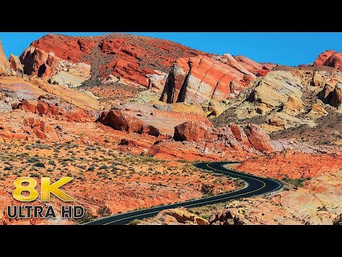 The Most Colorful Place in Nevada - Valley of Fire State Park Complete Scenic Desert Drive 8K
