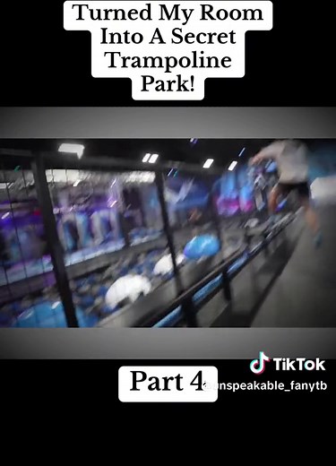 Turned My Room Into A Secret Trampoline Park! - Part 4 #secret #secretroom #secretroom #candyshop #unspeakable #fyp #fypツ
