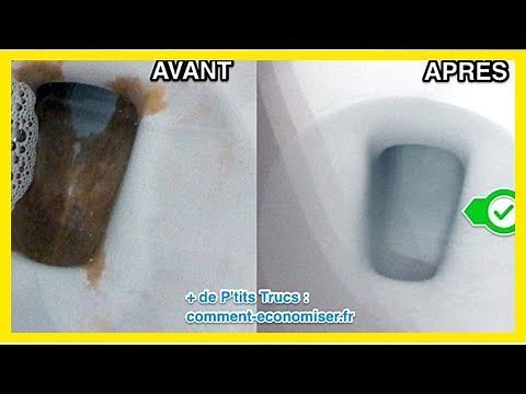 L'Astuce Pour Détartrer le Fond de la Cuvette des WC SANS Effort.