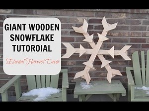 Diy giant snowflake tutorial