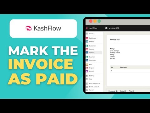 How To Mark Kashflow Invoice Paid