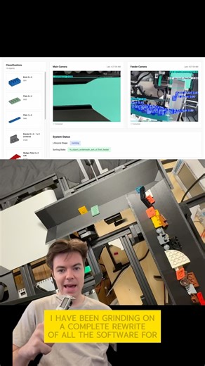 New UI for the LEGO Sorting Machine #lego