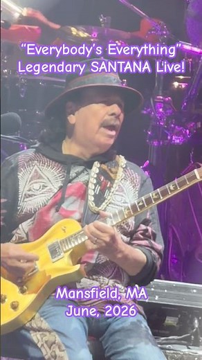 New SANTANA Live short! "Everybody's Everything"; early-70's hit song from 'Santana III'; June, 2026