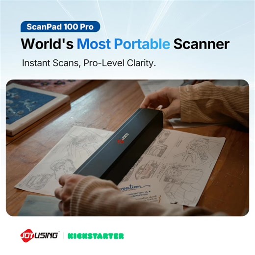 💡Scanpad 100 Pro, World's Most Portable Scanner—Folds to Go Anywhere. Pro-Level Scans in Seconds. ✅ Foldable & Portable: Folds down in seconds for effortless portability. ✅ 1s Fast Scanning: Get a full page scanned in a blink. ✅ 16MP 300 DPI 4K: Capture documents with stunning clarity. ✅ AI Image Processing: Smart edge detection, shadow removal, distortion correction, and more. ✅ OCR Text Recognition: Supports 180 languages, turning scans into editable text instantly. 🔥Reserve now to enjoy hug