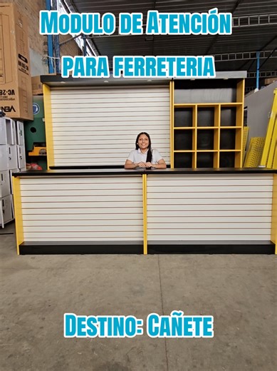 Módulo de pago para ferretería 🧰 Atención rápida, orden y mejor experiencia para el cliente. Diseño funcional y resistente para el trabajo diario. 🔩 #modulodeatencion #puntodeventa #melamine #ferreteria #mueblescomerciales