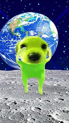 Alien dogs dancing on the moon again #funny #dance