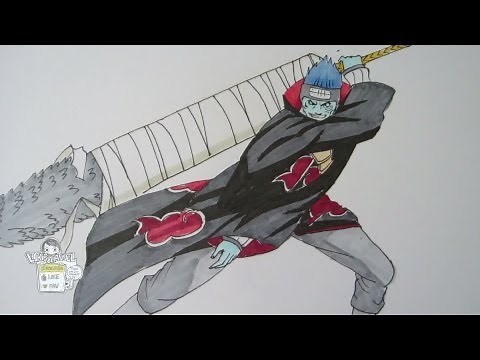 How to draw Hoshigaki Kisame 干柿鬼鮫