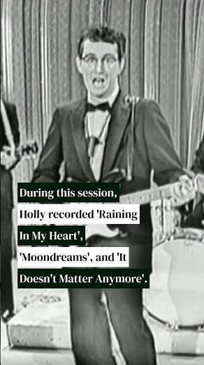 Buddy Holly recorded final chart-topper on Oct. 21, 1958 #BuddyHolly #ThisDayInMusic
