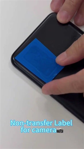 Non-transfer label for camera #securitylabels