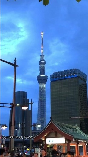 Tokyo Japan | Sumida River Walk, Blue Hour to Night Tokyo Skytree