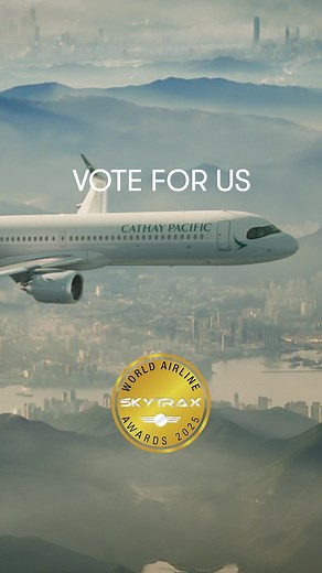 10M views · 23K reactions | Cast your vote now at the SKYTRAX 2025 World Airline Awards! We know that from the ground to the skies, every detail shapes an exceptional flight experience — that’s why our pursuit of excellence never stops. Your recognition fuels our future endeavours. Vote for the World’s Best Airline at the World Airline Awards by SKYTRAX: https://bit.ly/3xm1cY1 #cathaypacific #MoveBeyond | Cathay Pacific | Facebook