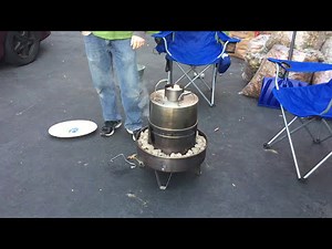Smoking a turkey in an Orion Cooker!!!