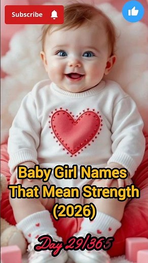 Baby Girl Names That Mean Strength ✨