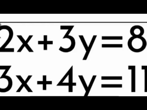 How to solve simultaneous equations by elimination method js 001