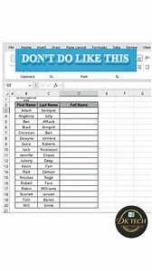 14K views · 67 reactions | Join text with & in excel | Exel Tips and Tricks  #Excel #exceltips #tips #GoogleSheets #TrendingNow | DK TECH Computer GYAN | Facebook